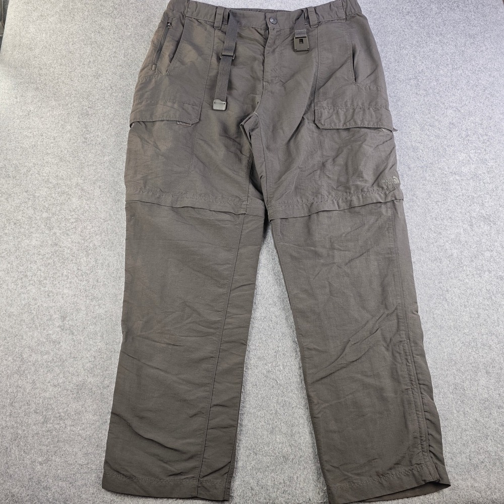 The North Face Paramount Peak Convertible Cargo Pants Mens 36x32 Grey Hiking